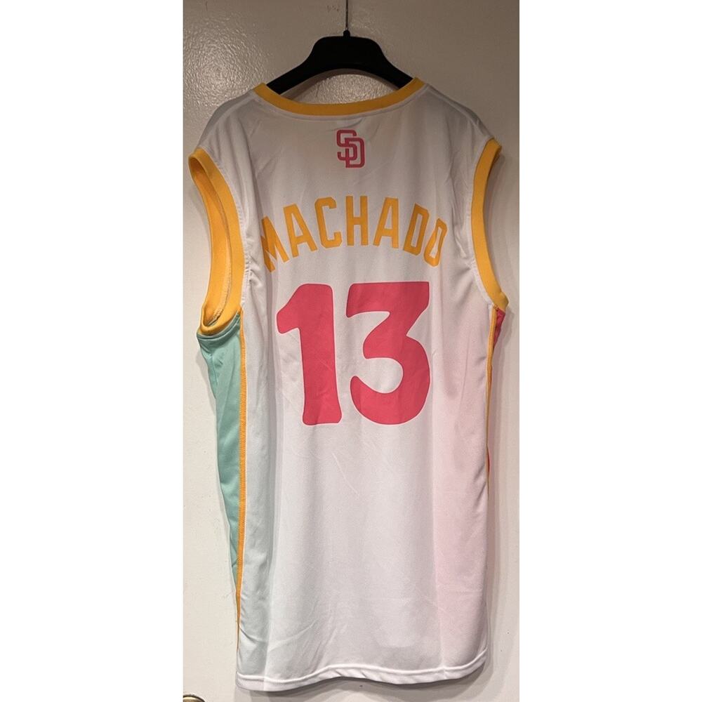 Manny Machado City Connect Basketball Jersey San DiegoPadres Size Large 9/02/25 - Picture 5 of 6